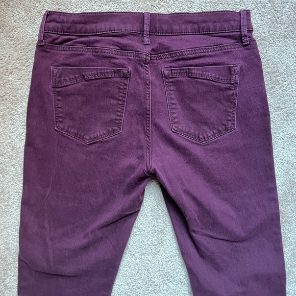 Burgundy mid rise leggings - Picture 3 of 4